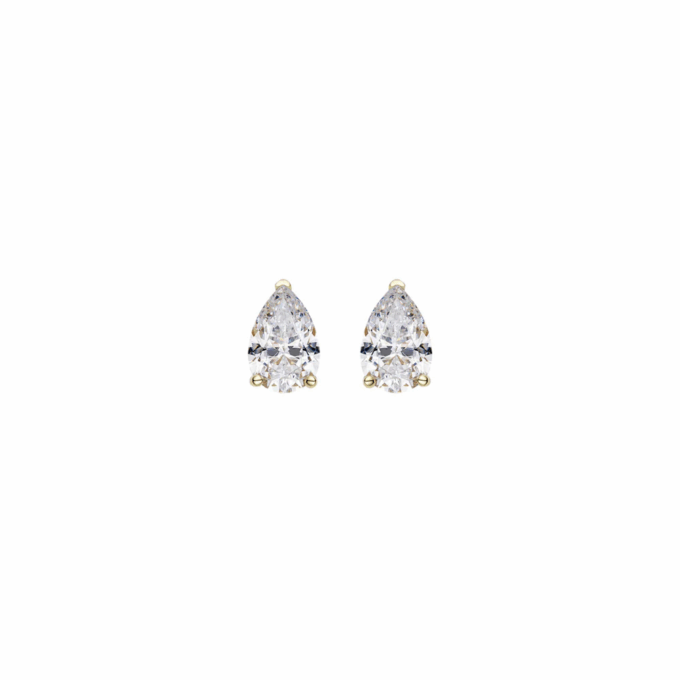 MINI PEAR STUDS - 18K GOLD-PLATED