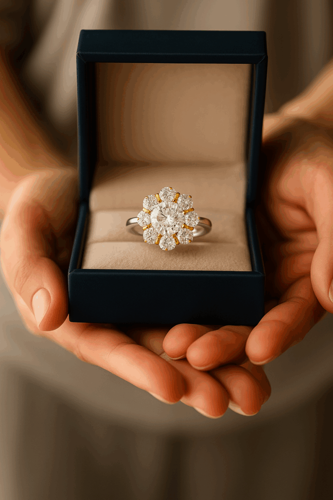Celina Halo Ring - Image 3