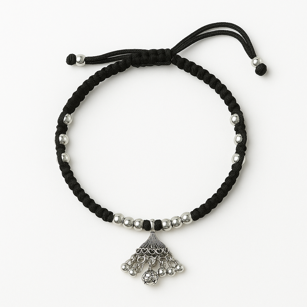 JingleCharm Silver Pendant Anklet
