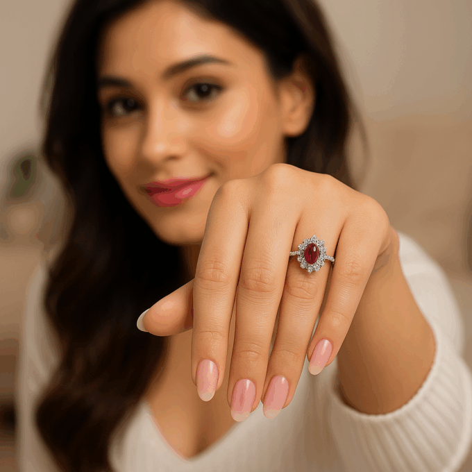 Rosabella Halo Ring - Image 5
