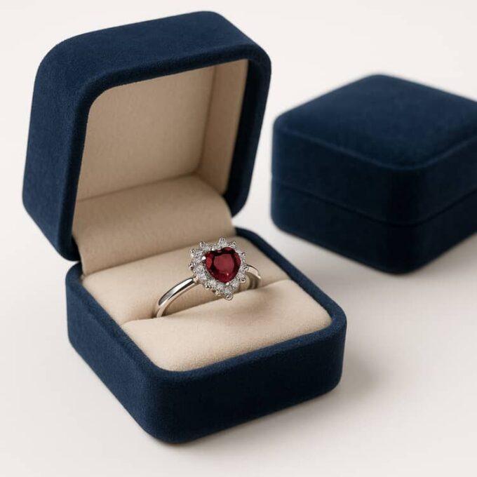 RubyHeart Halo Ring - Image 2