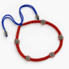 RudraBloom Red Braided Anklet
