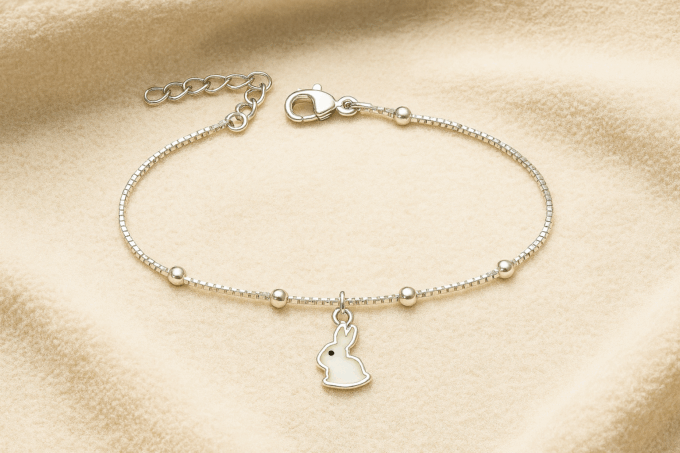 SnowBunny Charm Anklet - Image 2
