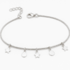 TwinkleCharm Silver Anklet